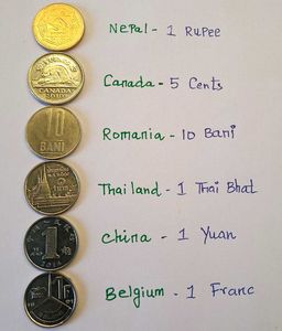 Set Of 6 UNC Condition Foreign Coins