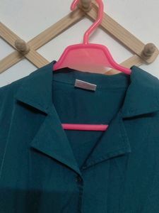 Green Flared Dress For Women