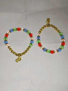 Colorful Beaded Bracelet Set pack of 2