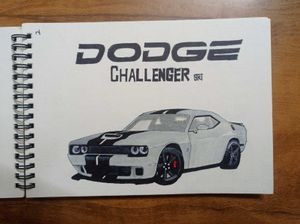 Dodge Challenger SRT Drawing