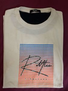 Cream Graphic Print T-Shirt
