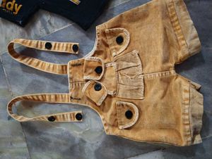 Cute Baby Overalls Set