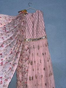 Pink Floral Ethnic Gown
