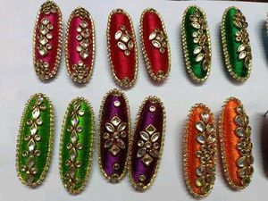 Colorful Saree  Pins -( Set of 2)