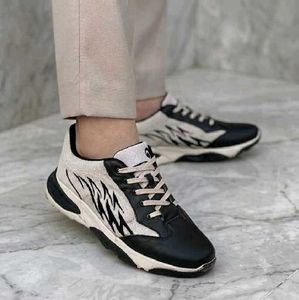 Stylish Black & White Sneakers