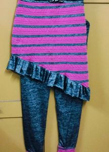 Striped 🩷 &amp; 🩶 Fusion Set for Kids