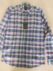 Gaz America Men's Light Blue &amp; Navy Checked Full