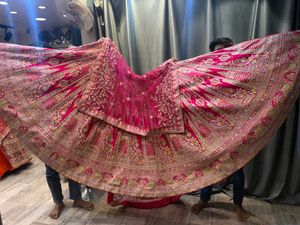 Stunning Pink Embroidered Lehenga Choli
