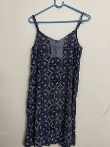 Blue Strep Dress