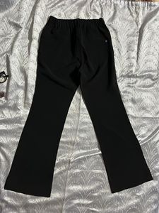 Stylish y2k Black Flare Pants with Embroidery