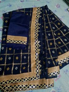 Elegant Navy Blue saree