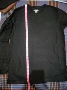 Men's Black Long Sleeve T-Shirt