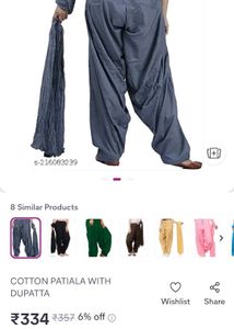 GRAY SALWAR DRESS PANT/ Patiyala Suit Pant