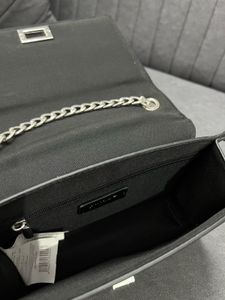 Black Chain Strap Crossbody Bag