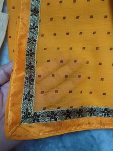 Beautiful New Saari Double Shade With Stitch Blouse