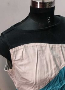 Color Block Sleeveless Dress