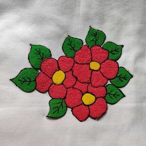 Readymade Rangoli Patches 3 flower design