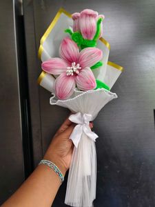 Handmade Pink Flower Bouquet