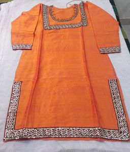 Women Orange Kurti