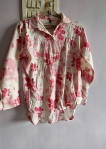 Chic Floral Print Women's Top