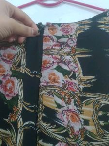 Vintage Floral Dress with Ornate Pattern