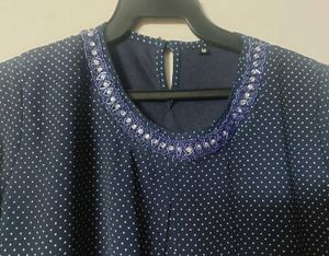 New Multilayered Polka dot Chiffon Top.