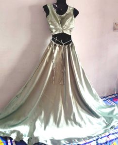 Elegant Pastel Green Lehenga Set