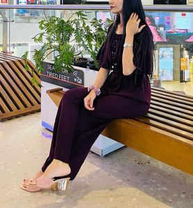 Elegant Plum Jumpsuit
