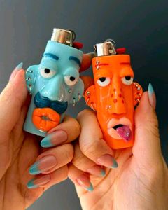 Quirky Piercing Face Lighter Case | Fancy Cover