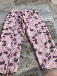 Cozy Pink Printed Pyjama Pants