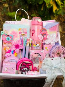 Kawaii Pink Gift Basket mystery