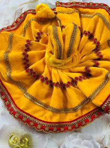 Laddu Gopal Fancy Velvet Dress Colours Yellow