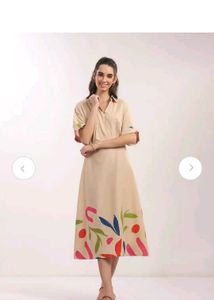 Diosa Beige Shirt Dress - New!