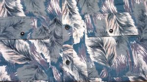 Men's Tropical Leaf Print Short Sleeve Shirt