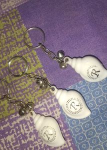 R Letter Small 3 Keychains..