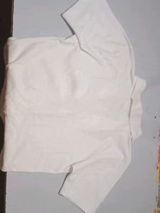 White Short Sleeve Button-Down Shirt