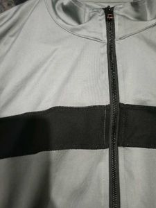 Men's Grey &amp; Black Track Jacket