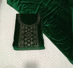 Unstitched Velvet Suit