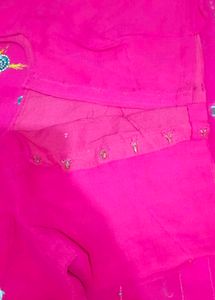 Beautiful Pink Embellished Saree
