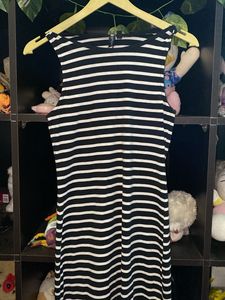 Striped Sleeveless Mini Dress