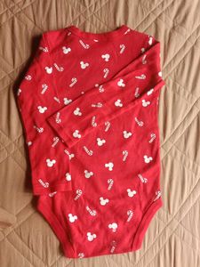 Disney Baby Merry Christmas Mickey Mouse Bodysuit