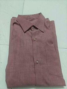 Men's Classic Red Button-Up Shirt