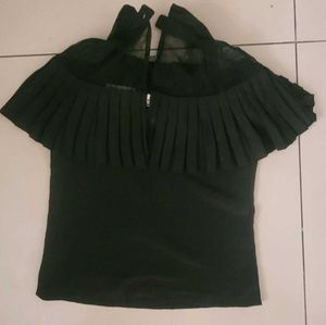 Partywear Velvet Skirt And Designer Top Combo