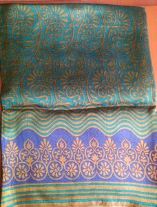 💜Bangalore Printed Crepe Silk Saree 💜