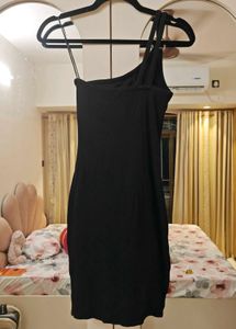 Black One-Shoulder Dress