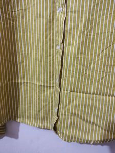 Mustard Yellow Lined Shirt