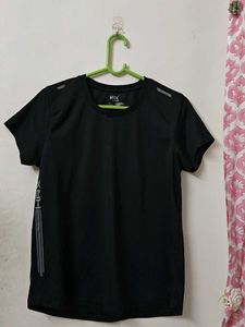 HRX Black Athletic T-Shirt