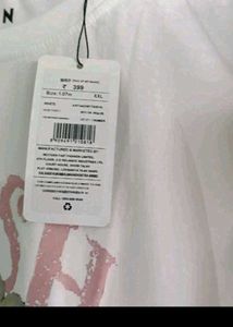 White Graphic T-Shirt with Floral Print