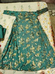 Stunning Teal Lehenga Choli Set