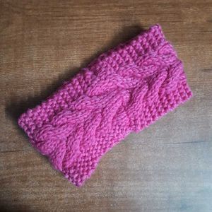Pink Knitted Headband